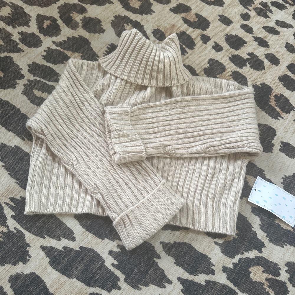 VICI Cozy Cream Turtleneck Sweater NWT size small.